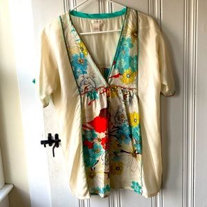 Sundance Boho Silk Tunic Top Sz S